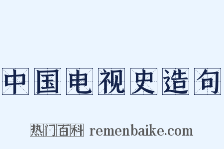 中国电视史造句是什么意思的图片